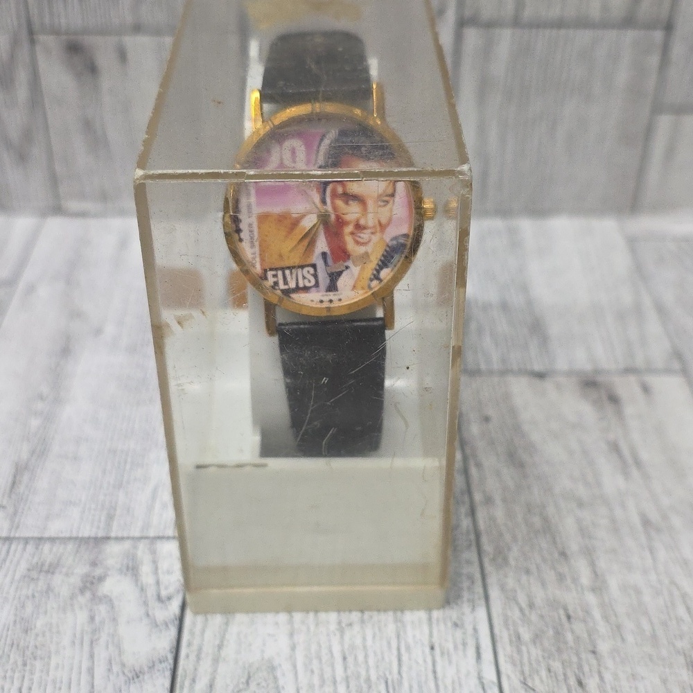 Elvis Presley Gold and Black Men's Watch - Picture 6 of 6